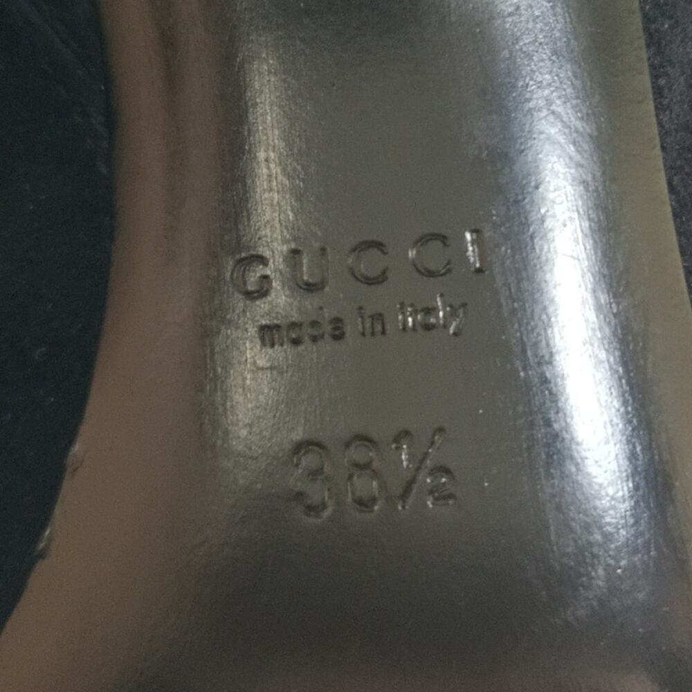 Gucci Melville Black Suede Spike Nero Kid Scamosciato Boots EU 38.5 US 8.5 - Picture 8 of 10